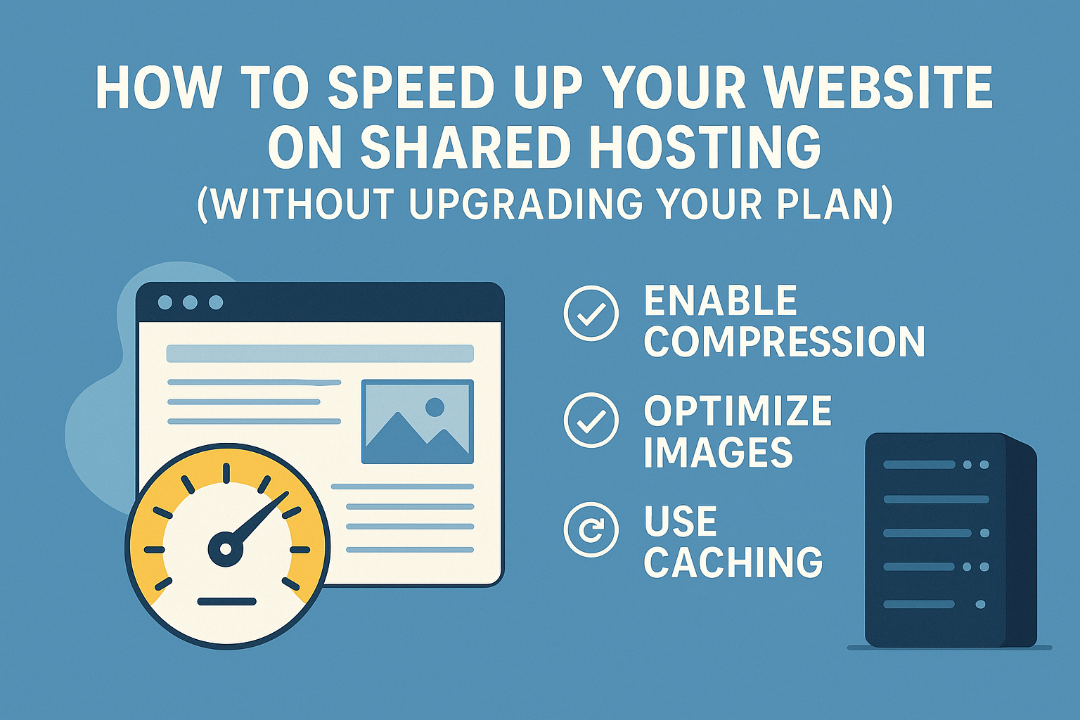 How to Speed Up Your Website on Shared Hosting (Without Upgrading Your Plan)
